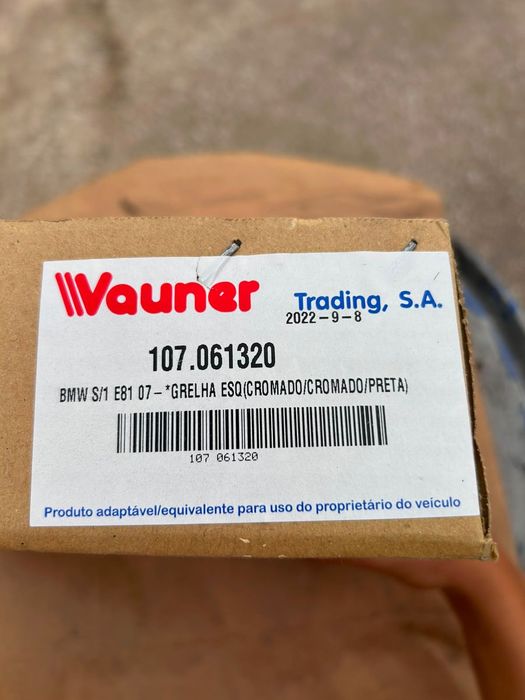 Grelhas frontais BMW Série 1 E81/E82/E87/E88 (2007+)