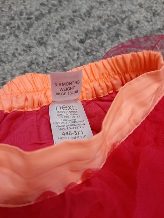 Next Baby spódniczka tiulowa dla baletnicy różowa rozmiar 3/6 miesięcy
