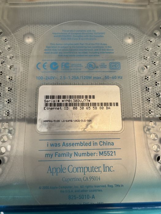 Apple iMac G3 M5521 emc 1821 - замінено диск