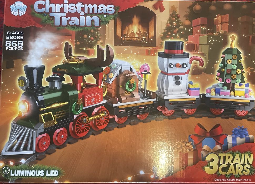 Comboio de Natal (Estilo Lego)