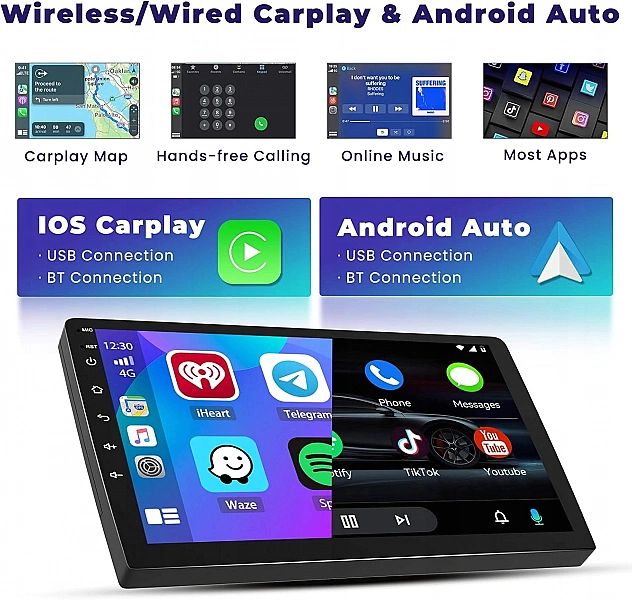 Radio 9” Nawigacja Android Carplay Mazda 3/2004, 2009/4Gb 64Gb Sim Hik