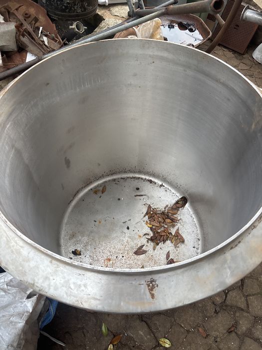 Deposito aberto em inox