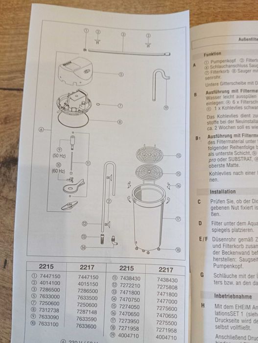 Filtro aquário EHEIM 2217