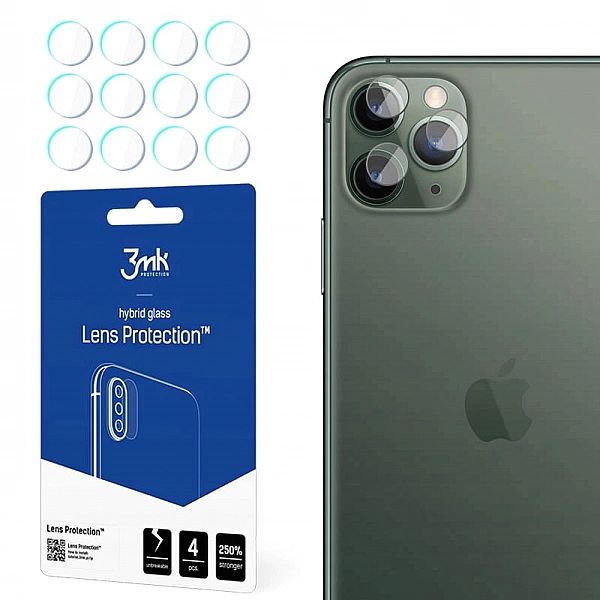 Szkło hybrydowe 3MK do Apple iPhone 11 Pro Max 4 szt.