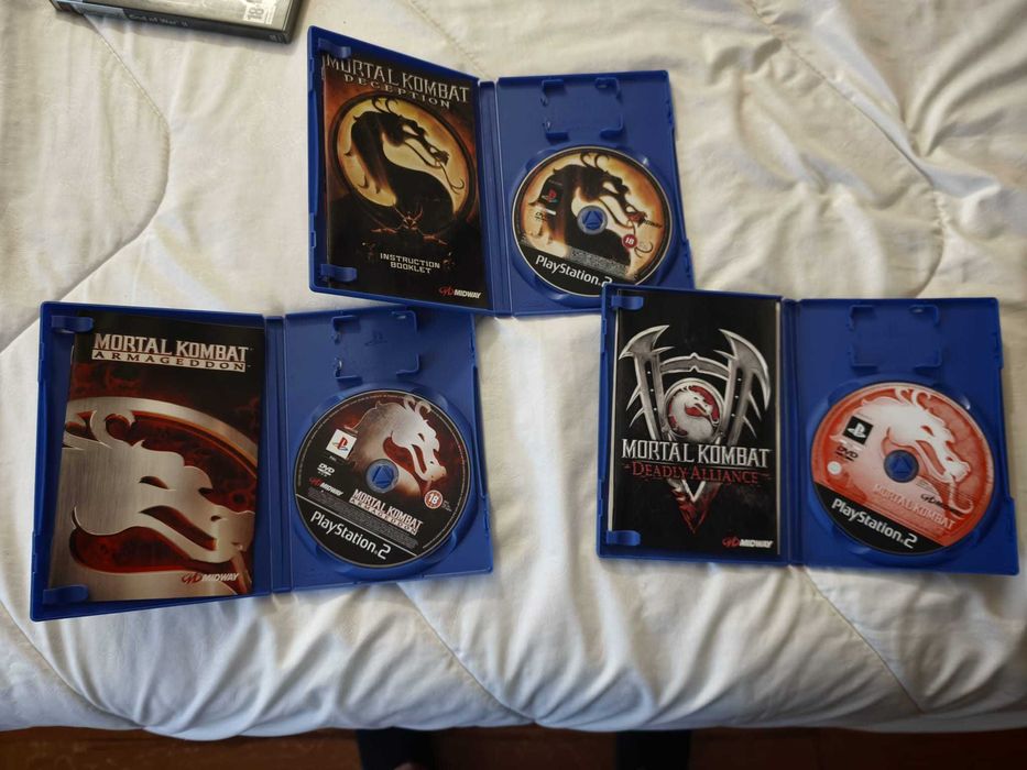 Lote Mortal Kombat PS2 – Armageddon, Deception e Deadly Alliance