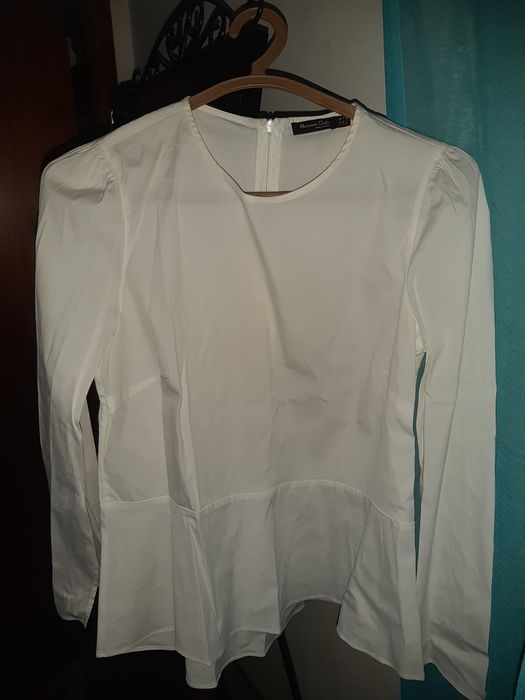Blusa branca Massimo Dutti