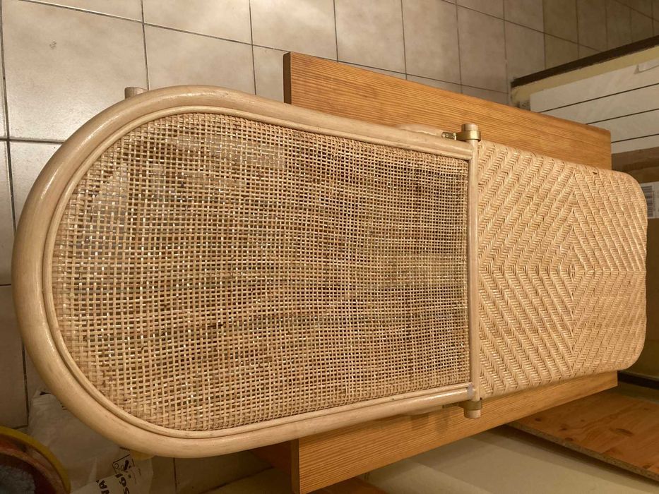 leżak rattan naturalny