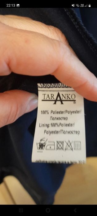 Sukienka  granatowa w kwiaty M Taranko