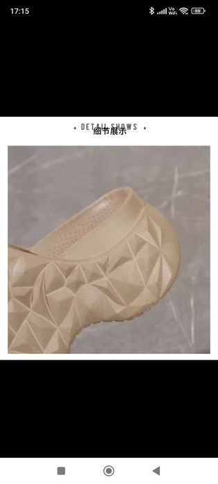 Hit klapki slippers gruba podeszwa Eva Diamond platforma ok. 5/7 cm  r