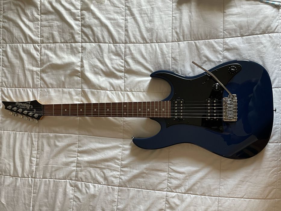 Guitarra Elétrica Ibanez Gio A czul + Amplificador + Acessórios (Como Nova)