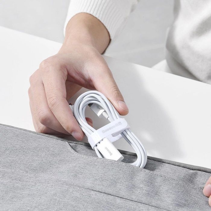 Baseus 3w1 kabel USB - Lightning / USB C / micro USB 3,5A 1,5m Biały