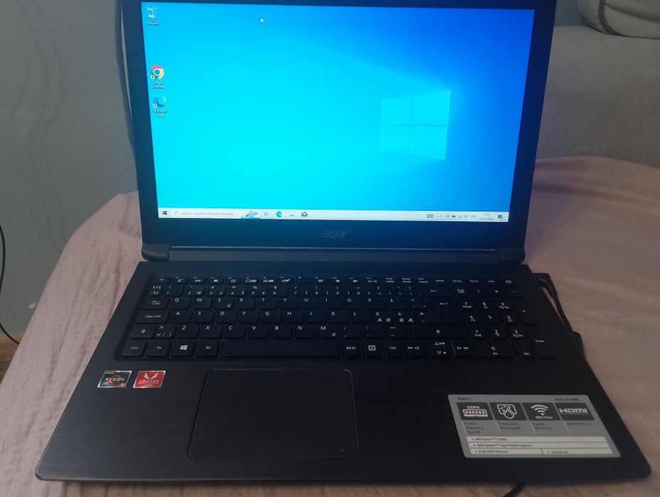 Продам ноутбук Acer-315-41 8gb ddr4