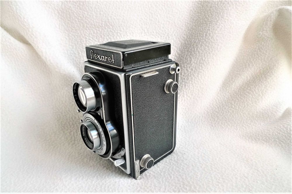 Stary Aparat FLEXARET formar 6x6 Obiektyw 80/4.5 ladny