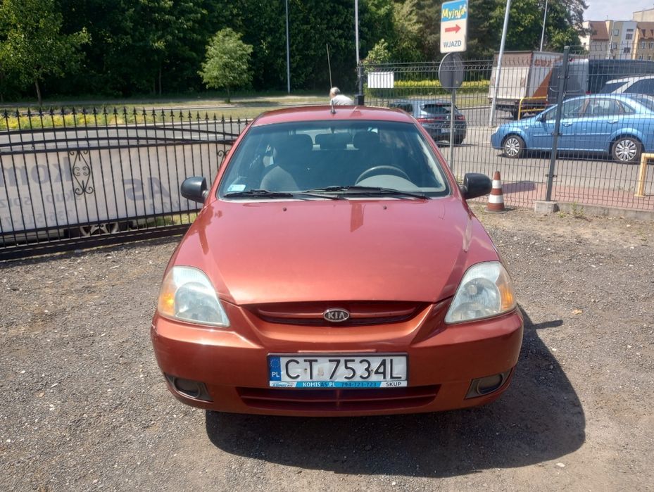 Kia Rio 1.3 + GAZ 82KM 2003r • sprawna klima • HAK • butla do 2034 • TORUŃ