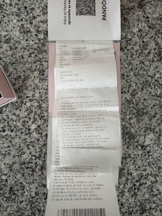 Anel Pandora com garantia 2 anos
