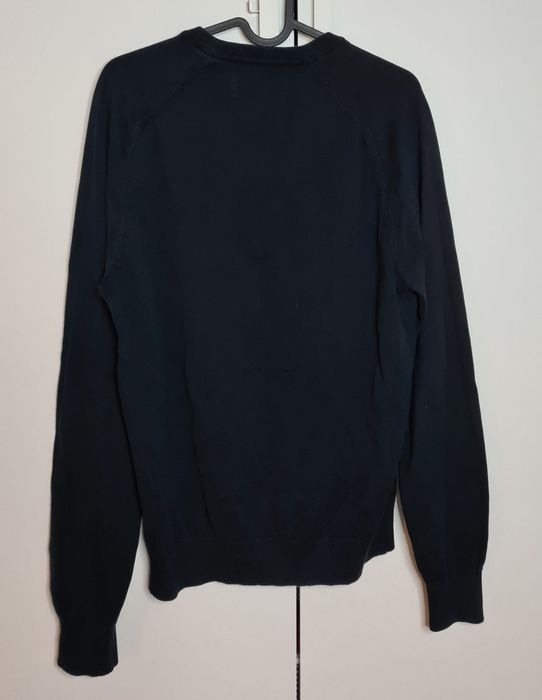 Penguin męski sweter w serek M czarny USA casual bawełna