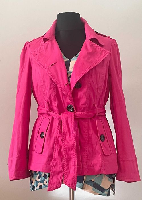 Trencz damski z paskiem Marks & Spencer, praktycznie jak nowy