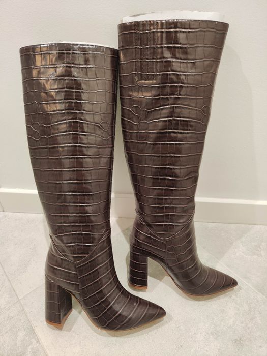 Jeffrey Campbell Siren (bota em pele NOVA)