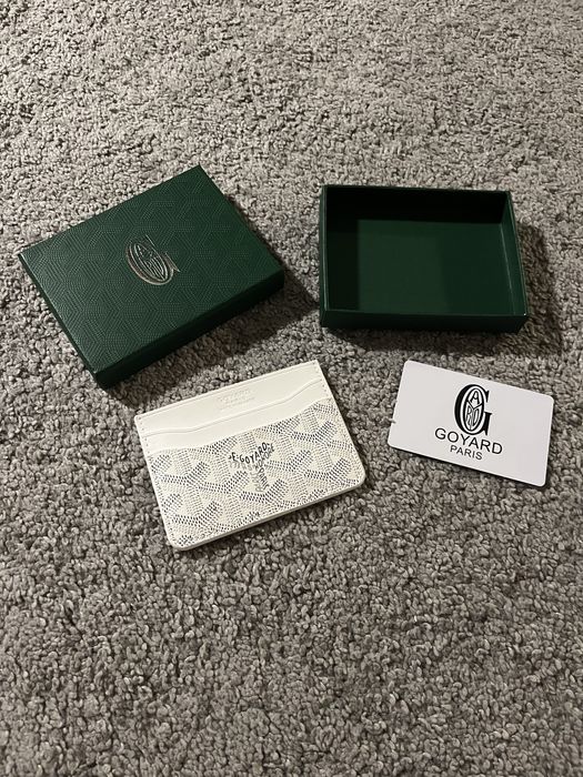 Goyard white cardholder