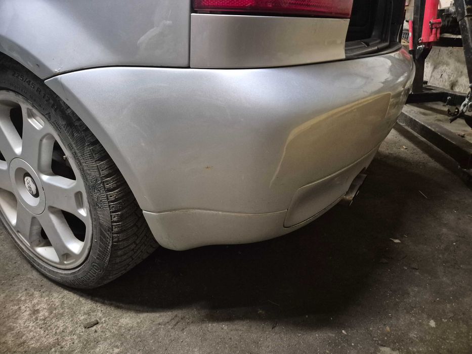 audi s3 8l zderzak tył srebrny żółty