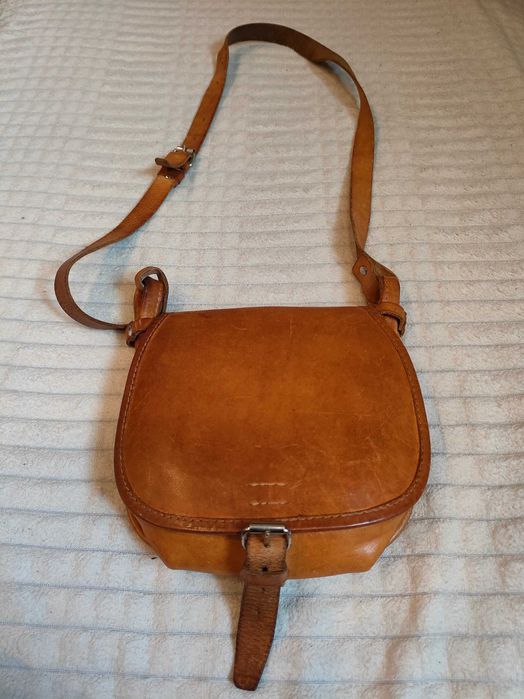 Torebka myśliwska skóra naturalna