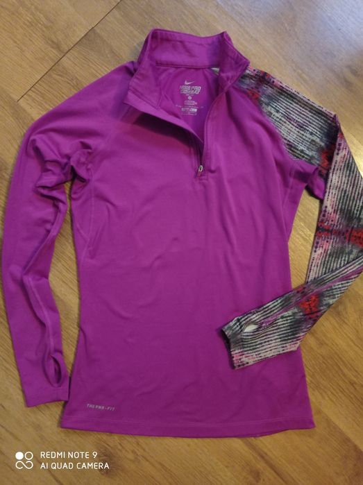 Nike pro combat bluza damska sportowa M gym fiolet bluzka stretch