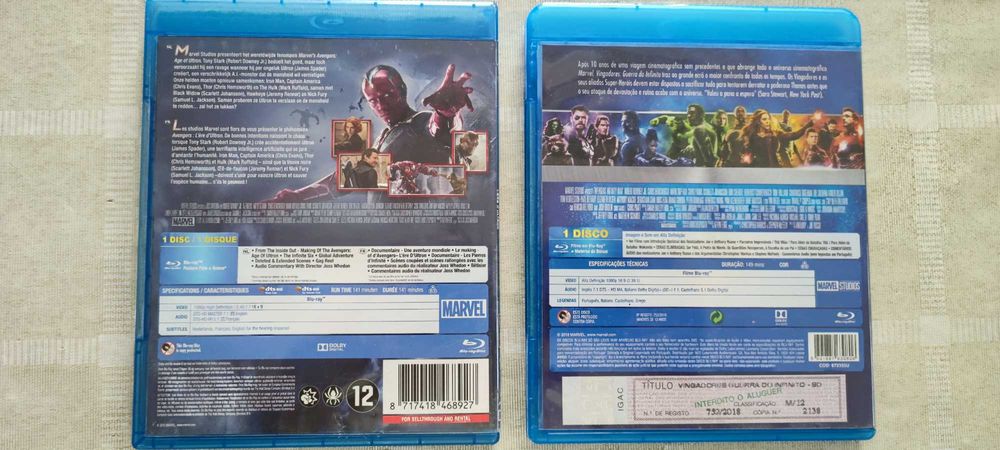 Filmes Blu-Ray e 4K, como novos.