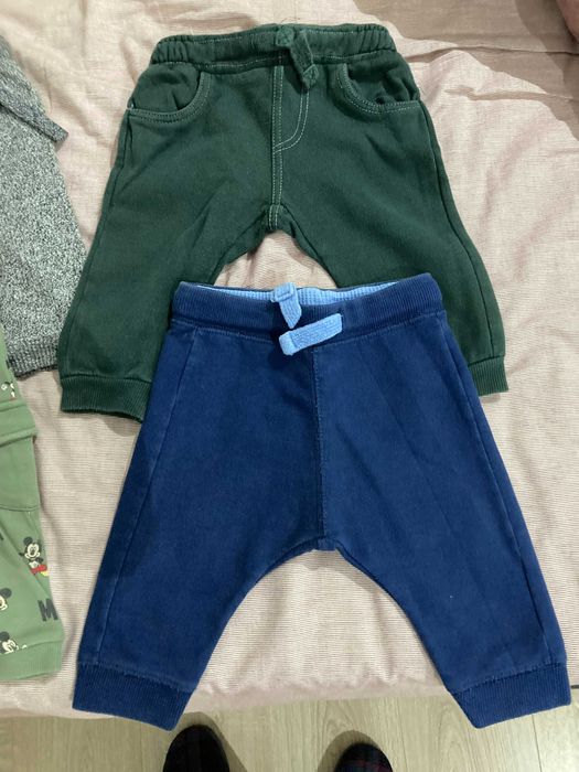 4 pares de calças algodão 3/6 meses