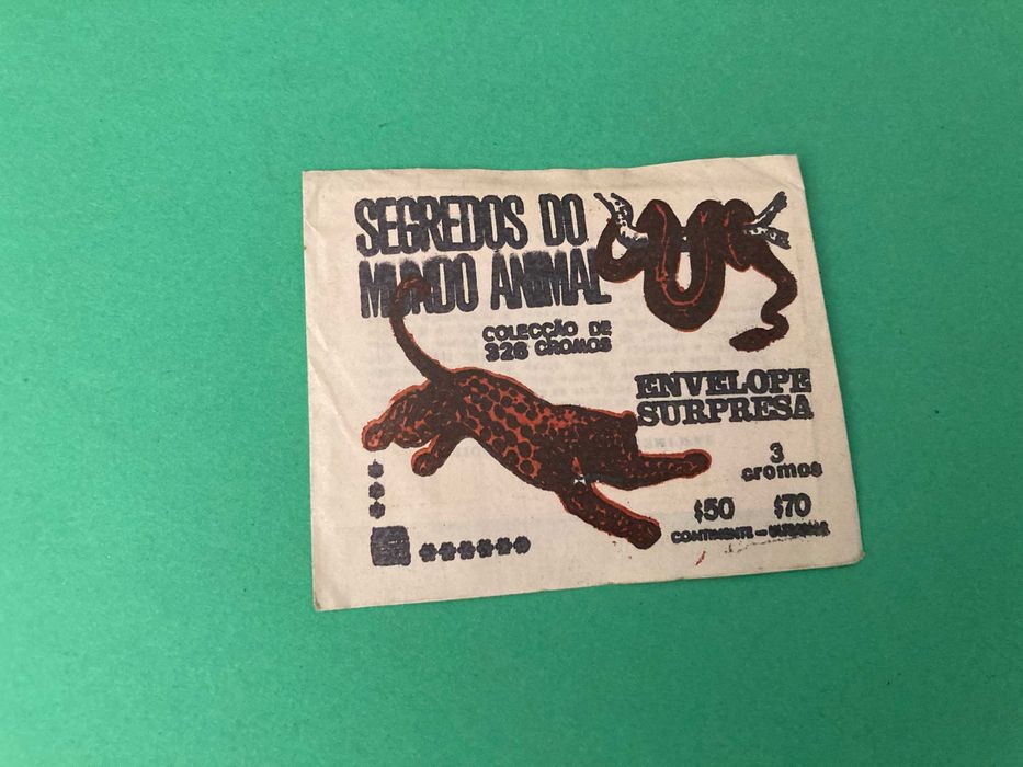 Rara carteira de Cromos Segredos do Mundo Animal Anos 60/70
