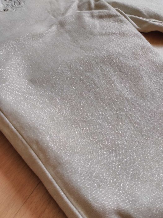 Spodnie bermudy brokat damskie