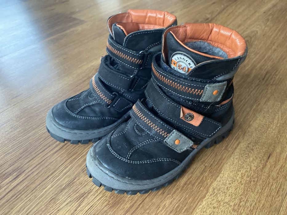 Buty zimowe Lasocki Kids ocieplane dla chłopczyka r 28
