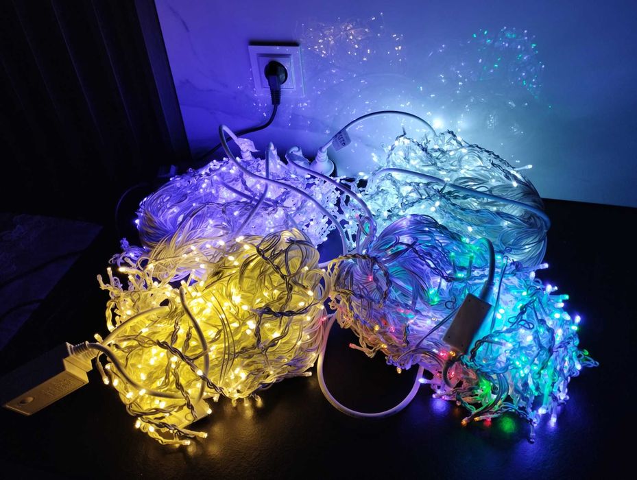 Lampki choinkowe typu sople 500led z flash 25m ozdoby okazja