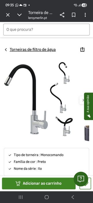 Bancada inox com torneira