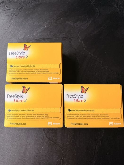 3 sztuki Nowe fabrycznie zapakowane sensory FreeStyle Libre 2