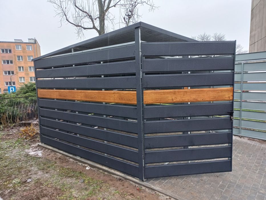 Wiata śmietnikowa PRODUCEN -możliwość wiaty pod każdy wymiar