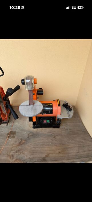 VEVOR Electric Belt Grinder Sander 5 Inch Electric Belt & Disc Sander 300W