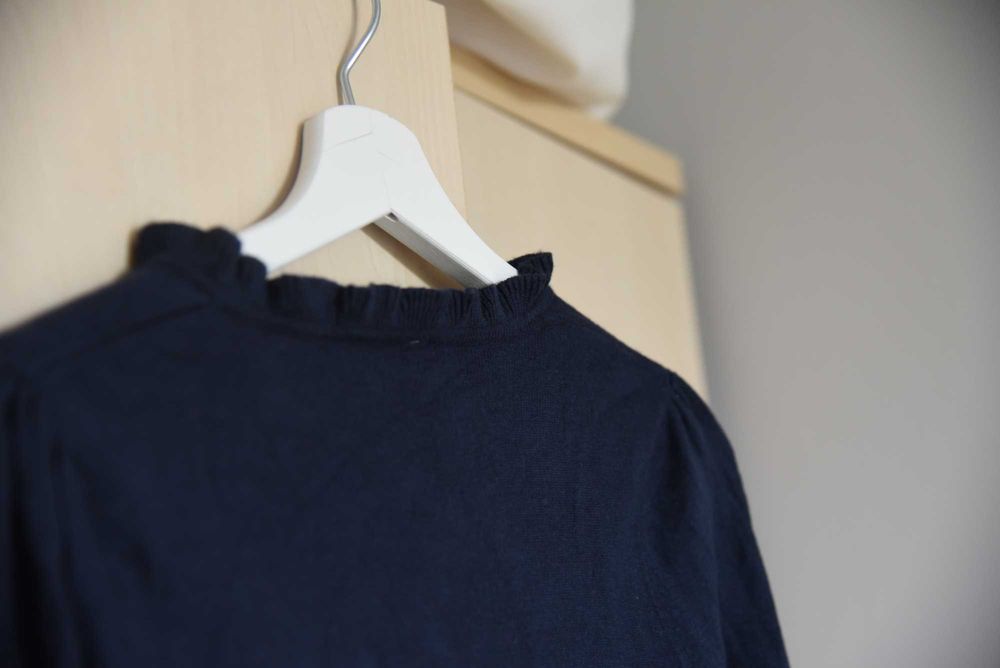 Benetton sweter granatowy
