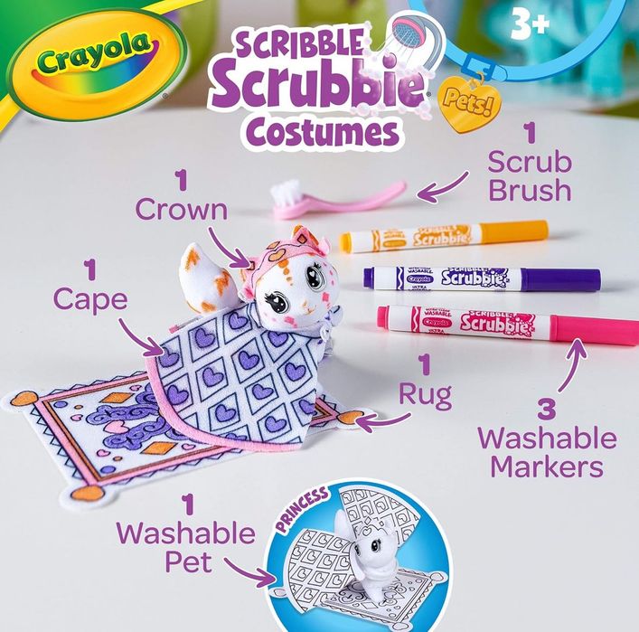 Crayola Washimals Набір для творчості Крайола. Тваринка з фломастерами