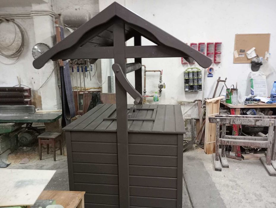 Meble ogrodowe zabudowy pod studnie