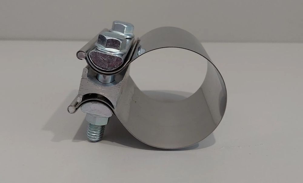 63mm - Braçadeira Inox União Tubo Escapes Universal