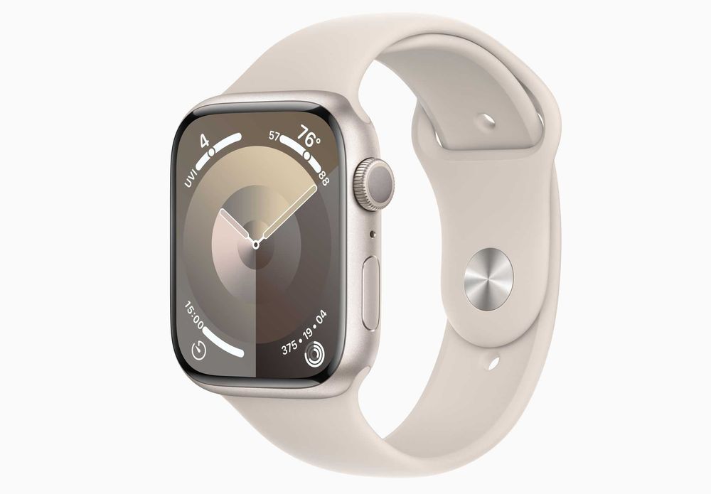 Nowy Apple Watch 9 45mm Gps Starlight, Silver 1249ZŁ Sklep CentralGsm Warszawa