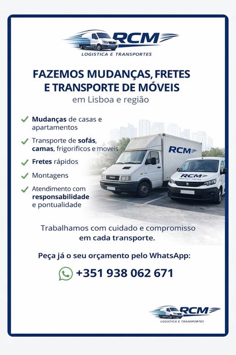 Mudanças e Transportes de Moveis em Lisboa