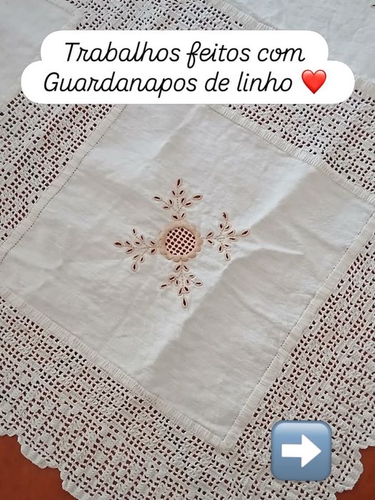 Guardanapos de linho 50x50cm
