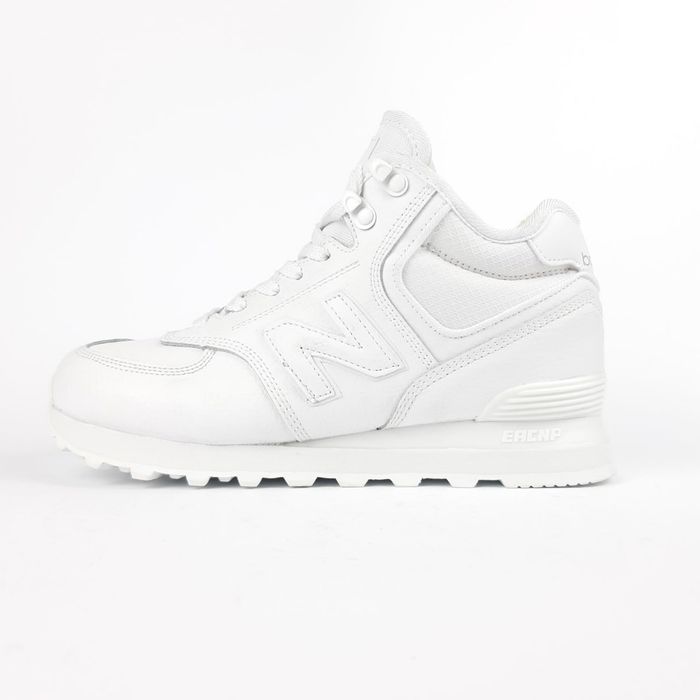 Зимові жіночі кросівки new balance 574 winter white fur хутро білі