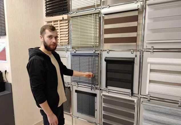 Жалюзи, рулонные шторы LEN L-0873, тканевые ролеты Кропивницкий