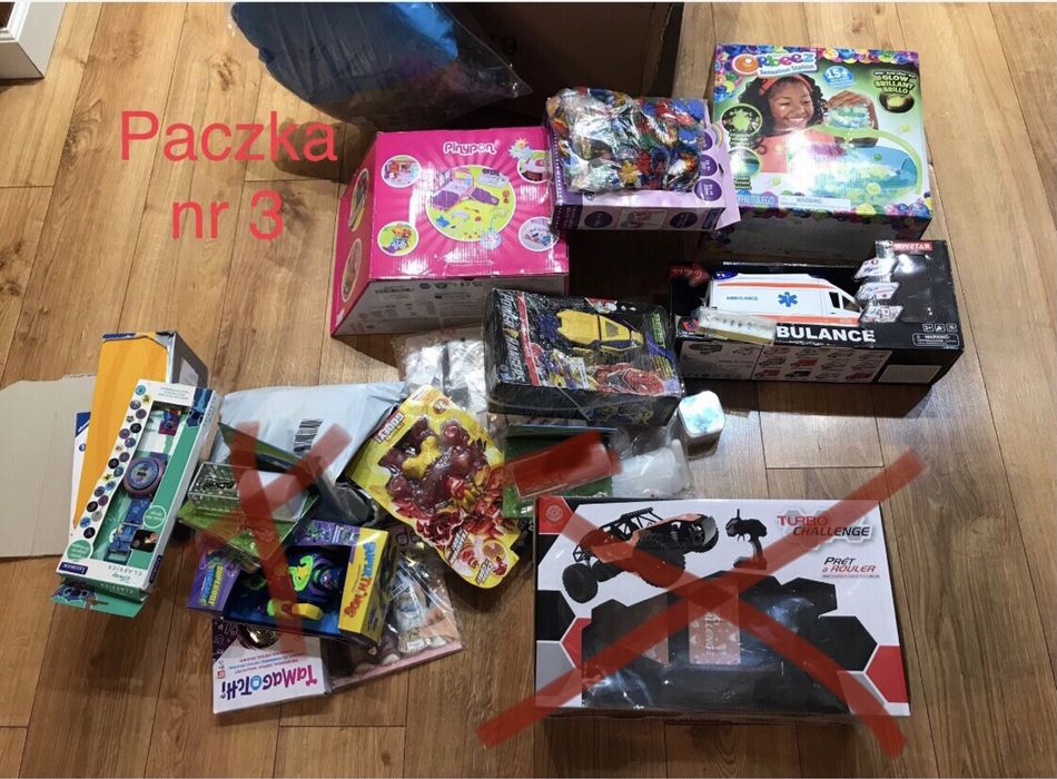 Box nr 3 Zabawki kl.AB nowe/używane box/ paleta