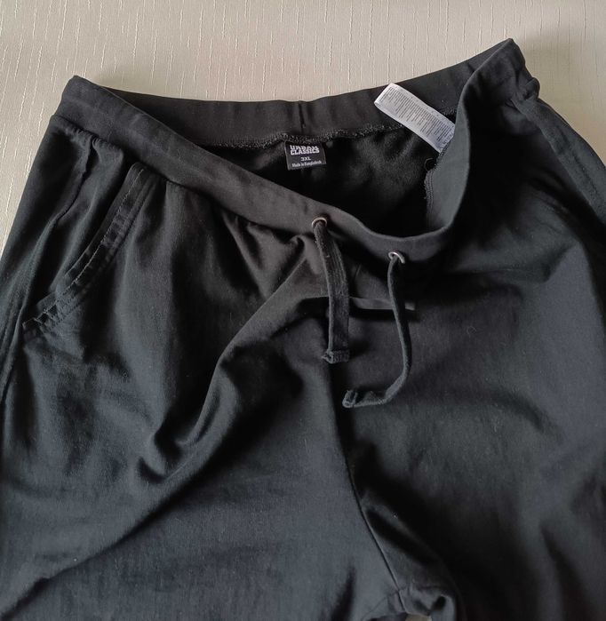 євро 50 56-58 чорні спортивні штани завужені бавовна трикотаж великі