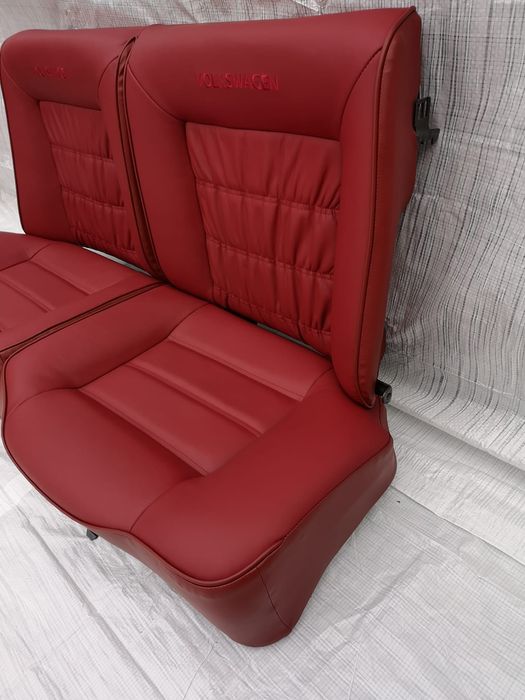 VW Golf MK1 Cabrio, tapicerka, fotele, wnętrze