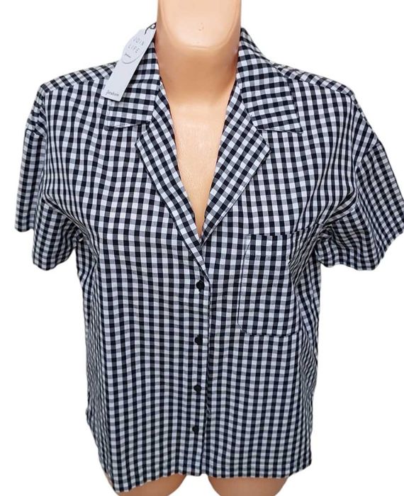 Bawełniana koszula w kratkę STRADIVARIUS, R. L/XL