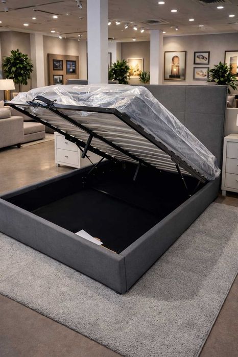 oferta cama com baú nova envio gratis